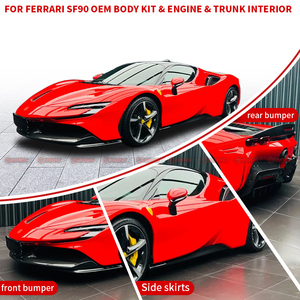 ชุดแต่งตัวถังรถยนต์คาร์บอนไฟเบอร์แบบแห้งสไตล์ OEM รุ่นใหม่ สำหรับ Ferrari SF90 ชุดแต่งภายในห้องโดยสาร ชุดแต่งกันชนหน้า-หลัง - Product Image 1