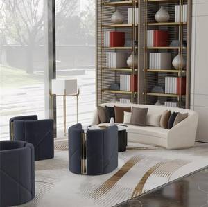 Vàng Đóng Khung Khách Sạn Sang Trọng Tiếp Nhận Ghế Hội Trường Đồ Nội Thất Ý Hình Bán Nguyệt Ghế Cafe Thiết Kế Hiện Đại Ghế Phòng Khách - Product Image 6