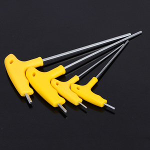Clé Allen hexagonale de type T Xujiang, poignée en plastique, acier trempé 45, tête plate de 47 mm, pour réparation de précision - Product Image 4