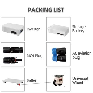 แบตเตอรี่ลิเธียม 5120Wh 100Ah สำหรับไฮบริด 5.5kw |   ระบบแบตเตอรี่สำรองพลังงานแสงอาทิตย์แบบติดผนังสำหรับใช้งานนอกระบบไฟฟ้า - Product Image 2