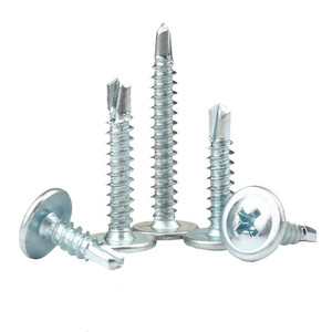 Vis autoperceuses en acier galvanisé M4.2 à tête bombée, vis de toiture zinguées, système de mesure métrique - Product Image 2