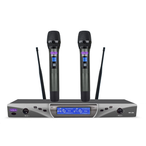 Système de microphones sans fil double professionnel MK158 KTV Entertainment pour karaoké - Product Image 1
