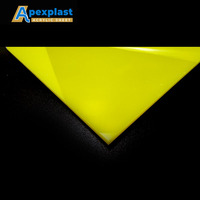 Service de découpe sur mesure Apexplast, plaque en acrylique transparente en perspex écologique, surface brillante, utilisation publicitaire, 2 mm