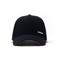 Custom Logo 6-Panel Performance Waterproof Baseball Hat Black Laser Cut Perforated Gorras Beisbol for Men Women 100% Polyester