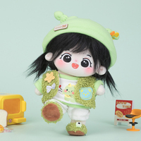 Vêtements de poupée en peluche personnalisés YIZHAI, accessoires de mini-poupée, tenue de poupée humaine, version Q, unisexe, fabrication OEM