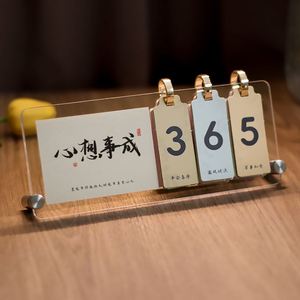 Custom Creative Desktop Decor Ornament Flip <b>Calendar</b>, Inspirational Countdown Reminder Table Card for Home Office - Product Image 2