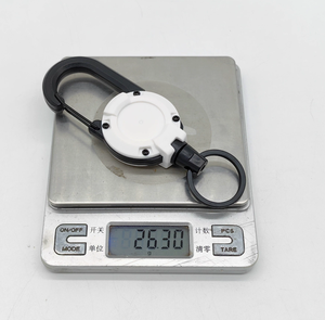 DF 125*40mm Retractable Heavy Duty Pull Reel Carabiner Strong Steel Wire Rope Buckle Spring <b>Key</b> <b>Ring</b> Outdoor Sporty Keychain - Product Image 5