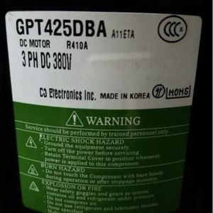 Compresseur GPT425DBA Moteur DC 3 Ph 380V pour Climatisation et Réfrigération (Chauffage et Refroidissement) - Product Image 2