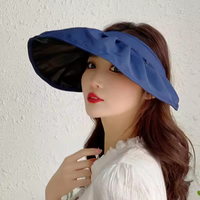 Topi Visor Logo Kustom, Topi Pelindung Matahari Putih, Topi Visor Wanita