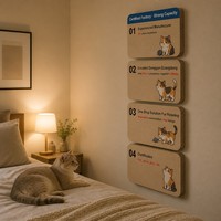 Tempat Tidur Kucing Ringan Custom Print Edisi Terbatas Berkualitas Tinggi, Kemasan Karton Bergelombang BB Ramah Lingkungan, Untuk Penggunaan Dalam Ruangan