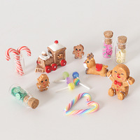 Mini-ornement de canne à sucre pour maison de poupée, modèle de gâteau, figurine de biscuit DIY, accessoires de décoration de scène