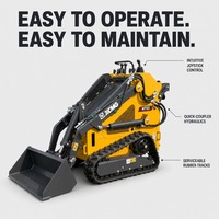 XCMG MT03 Neuer Mini-Kompaktlader 300kg Nennlast Raupenlader mit Mehrfachanbaugeräten