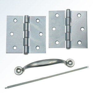 Traditional Easy Install Stainless Steel Screen Door Hinge & <b>Latch</b> Kit For Office Warehouse Indoor Screen Storm Doors - Product Image 1