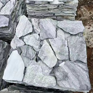 Pannelli in Pietra Naturale all'Ingrosso, Pietra Culturale Gialla e Bianca, Rivestimento Rustico in Ardesia a Secco, Durevole per Hotel e Ville - Product Image 1