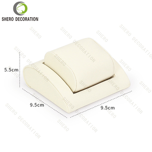 Beige Microfiber Jewellery Display Props Custom Size <b>Necklace</b> <b>Ring</b> Holder For Jewelry Showcase Customized Available - Product Image 4