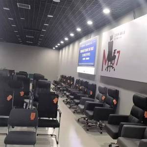 Chaises de bureau ergonomiques pour personnel, dossier moyen, entièrement en tissu - Product Image 2