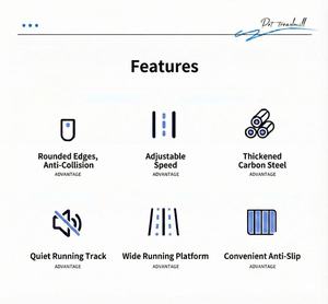 Caminadora Manual para Perros Medianos y Grandes, Máquina de Correr para Mascotas de Plástico No Eléctrica, Velocidad Ajustable, Cinta Antideslizante, IPX6 - Product Image 6