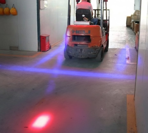 Feu de sécurité <span class=keywords><strong>super</strong></span> concentré à double point rouge pour chariots élévateurs industriels – Signalisation de sécurité pour chariots élévateurs - Product Image 5