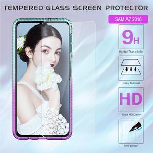 Leyi cho <span class=keywords><strong>Samsung</strong></span> Galaxy <span class=keywords><strong>A7</strong></span> <span class=keywords><strong>2025</strong></span> Trường hợp với Tempered Glass bảo vệ màn hình 2 gói 3D long lanh lỏng chống sốc rõ ràng TPU trường hợp - Product Image 3
