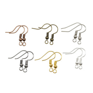 Diy Earring Hooks Iron Plated Multiple Colors <b>Drop</b> Shape For Earring Making 200 Pieces - Product Image 1