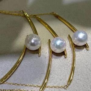 Collier de perles d'eau douce Akoya Microvalok de haute qualité, soigneusement sélectionné, colliers polyvalents au tempérament simple - Product Image 3