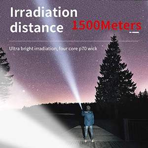 Linterna LED de Alta Potencia Recargable por USB, Súper Brillante, Resistente al Agua, para Exteriores y Emergencias, Venta al Por Mayor - Product Image 4