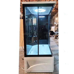 Cabina de Sauna de Vapor Independiente con Bañera de Hidromasaje, Ducha de Spa y Plato de Ducha Portátil - Product Image 4
