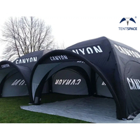 Grande tente dôme gonflable oxford de marque haute performance auvent gonflable étanche modulaire pour les événements de promotion en plein air