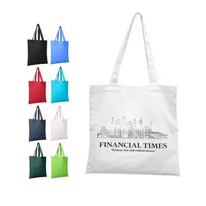 Hot Sale OEM ODM Custom Printed Recycle Plain Organic Cotton Canvas Tote Bag Large Reusable Canvas Cotton Shopping Bag With Logo