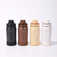 Botella de Agua Deportiva de Acero Inoxidable con Aislamiento al Vacío, Tapa con Pajita, Gran Capacidad de 450 ml, Personalizada con Impresión