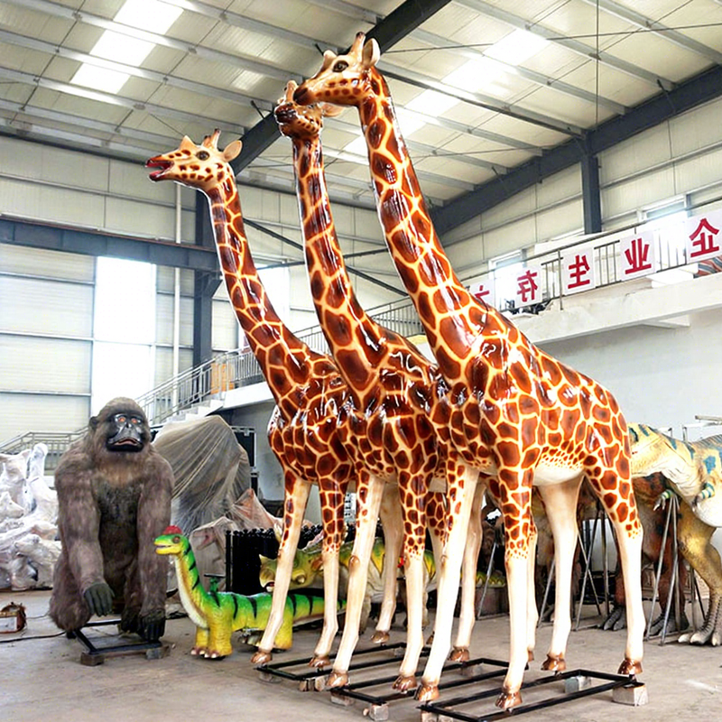 Zoo Park Decoration Remote Controlled Giraffe