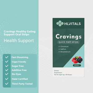 Cravings Control Quick Melt Strips with Chromium <b>Saffron</b> Molybdenum for Appetite Support Dietary <b>Supplement</b> - Product Image 5