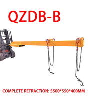 Nouvelle Offre Spéciale : Grue de Manutention Speedone pour Chariot Élévateur – Bras d'Extension pour Chargement et Déchargement de Dalles de Pierre, Paquets et Conteneurs – Modèle Fujian QZDB-B