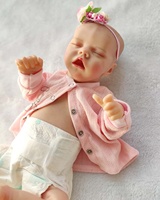 Fabriqué en Chine en gros Mini jouet personnalisé Vinyl Soft Alive Bebe Silicone Baby Doll réaliste Reborn Girl