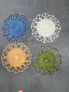 แผ่นรองจานหวายสีสันสดใสสำหรับฤดูกาลงานแต่งงาน - Product Image 5