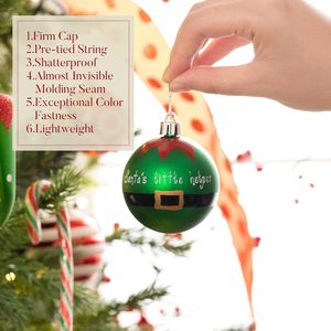 Valery Madelyn Addobbi per Albero di Natale 100 Pezzi Elfo Rosso/Verde/<span class=keywords><strong>Bianco</strong></span> Palline Infrangibili Decorazioni Appese Confezione Multipla - Product Image 5