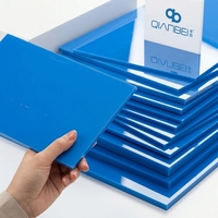 Plaque acrylique 100% vierge 1220*2440mm (4x8 pieds) 1mm 3mm 2mm 4mm 6mm 12mm 18mm, feuille acrylique coulée premium bleue dépolie pour enseignes