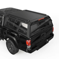 Capot de camion en aluminium avec fenêtre coulissante en verre pour Toyota Tacoma 2016-2023, benne de 5 pieds, hardtop, auvent, coque de camping-car, porte-bagages de toit robuste
