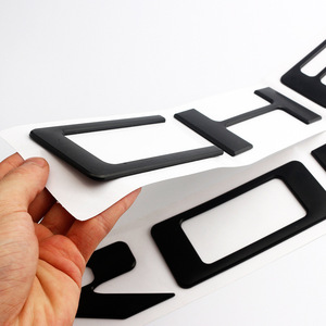Lettres 3D en relief pour <span class=keywords><strong>voiture</strong></span>, autocollants adhésifs en ABS pour Silverado 1500 2500 HD 2019-2024, emblèmes autocollants, garantie 1 an - Product Image 2