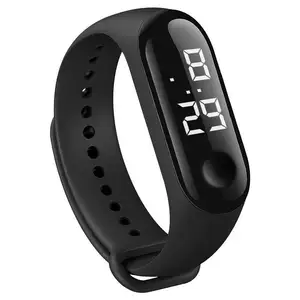 M3-reloj deportivo de silicona para hombre y niño, pulsera digital con pantalla táctil LED, resistente al agua