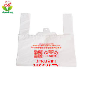 ผู้ผลิตที่กำหนดเอง PLA + PBAT เป็นมิตรกับสิ่งแวดล้อมย่อยสลายได้ช้อปปิ้งถุงพลาสติกซื้อกลับบ้านบรรจุภัณฑ์กระเป๋าพลาสติกแบบพกพา - Product Image 6