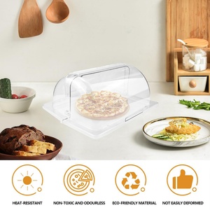 Couverture à pâtisserie et à pain en acrylique transparent au design moderne pour restaurant commercial et buffet - Product Image 6