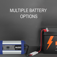 Chargeur adaptateur de batterie automatique 12V 50A avec pinces crocodiles pour batteries de tondeuse à gazon automobile voiture Van moto