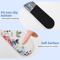 Tapis de souris ergonomique confortable en mousse à mémoire de forme, repose-poignet pour clavier, tapis de souris personnalisé pour jeux, pour ordinateur de bureau, ordinateur portable