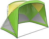 Tentes de camping portables pour 2 à 3 personnes, ouverture frontale, ventilation sur 3 côtés, protection solaire pour plage, pique-nique, pêche, voyages