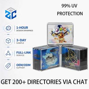 Custom Acrylic Magnetic With 99%UV Protection TCG Elite Trainer Box Booster Collection Closure Storage Box <strong>Case</strong> For Pokmon <strong>Card</strong> - Product Image 1