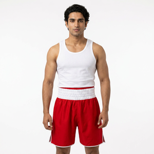 Wholesale New Men's Customizable Washed Fight Shorts Boxing Stretch Lightweight Breathable Martial Arts Wear - Product Image 1