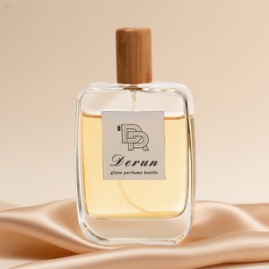 Fabrik preis Parfüm Glass pray Old Vintage 50ml 100ml Klar Einzigartige Flachglas Parfüm flasche Herren Köln Sprüh flasche - Product Image 1