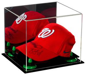 Espositore da Tavolo <span class=keywords><strong>in</strong></span> <span class=keywords><strong>Plexiglass</strong></span> per Cappelli da Baseball con Retro a Specchio Cubo <span class=keywords><strong>in</strong></span> Lucite per Memorabilia Scatola Espositiva <span class=keywords><strong>in</strong></span> Acrilico Trasparente con Supporti Dorati - Product Image 5