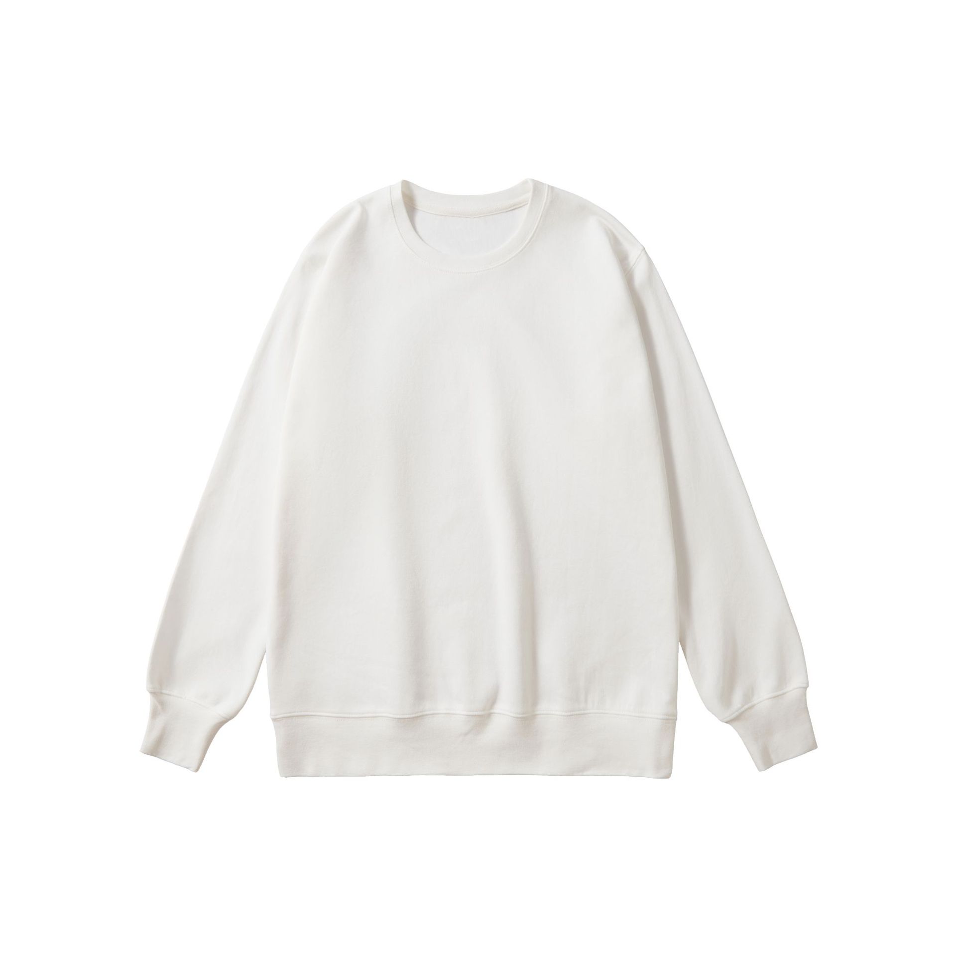 Blanc (pull à col rond et non doublé polaire)
